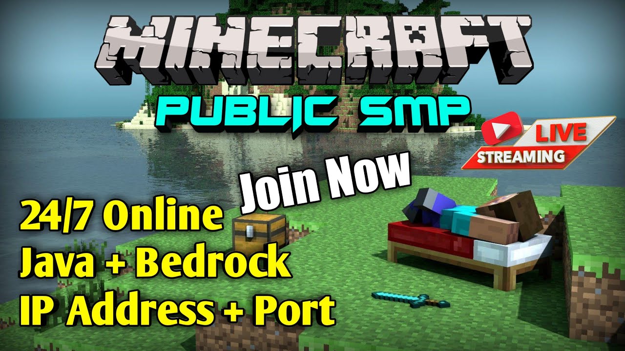 Minecraft Public SMP Server / Join Now #minecraft - YouTube