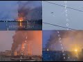 New Excellent Videos of Drone Strike on Shatura Power Station -- Air Defence Fail, Oil Storage Hit