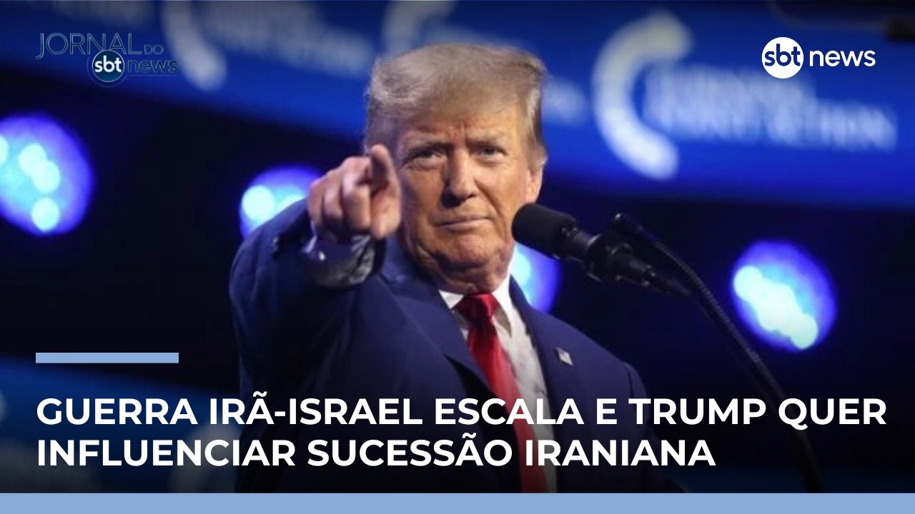 Bombardeios em Teerã aumentam e Trump fala sobre sucessão no Irã | #SBTNews