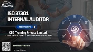 ISO 37301 Internal Auditor Course | CDG Training Private Limited | Get Course Link Below |