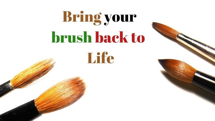 How to Keep Your Acrylic Brush Clean All the Time -No Acetone