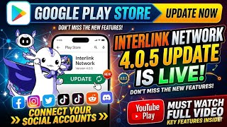 Interlink network 4.0.5 update in PlayStore | How to connect your social media accounts explained✅ screenshot 5