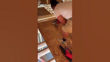 Cutting out Attic Access Hole #framing #construction #woodframing #shortvideo #satisfying