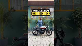 Full system SOUND CHECK #shorts #shortsfeed #shortshorts #gt650 #shortsviral #ytshorts #reels