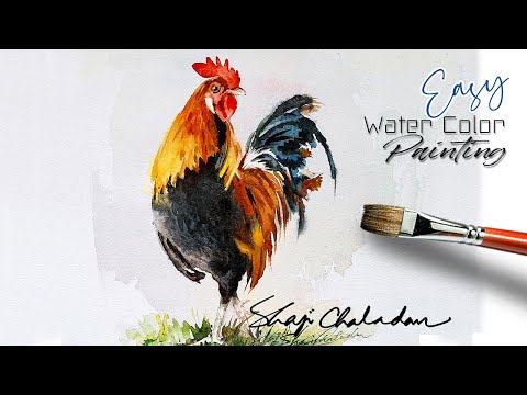 Cara Mewarnai Gambar Ayam Yang Mudah