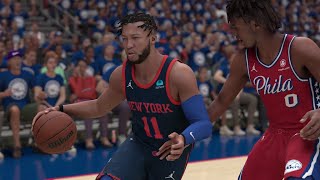 Philadelphia 76ers vs New York Knicks | NBA Playoffs 2024 Game 4 Full Game Highlights - NBA 2K24 Sim