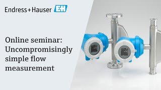 Proline 10 | Uncompromisingly simple flow measurement | Online seminar