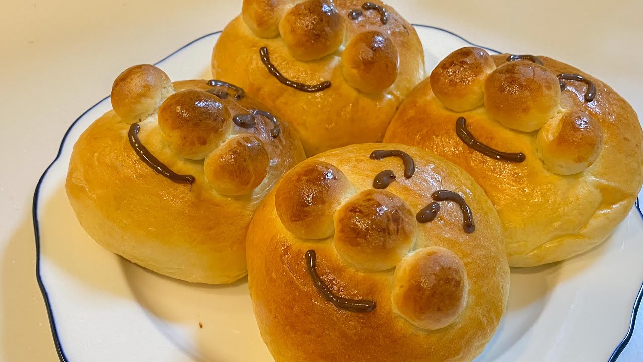 アンパンマン教に入信した娘に作るおやつ【アンパンマンパン】