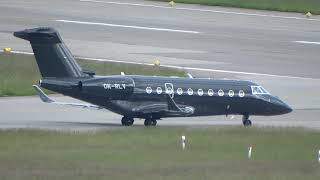 Gulfstream G280 in All Black Livery Take Off at Zurich