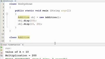 63. Method overloading in terms of number of parameter in Java Programming (Hindi)