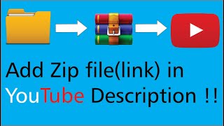 How to add Zip File Link in description(YouTube) || Technical Education Channel