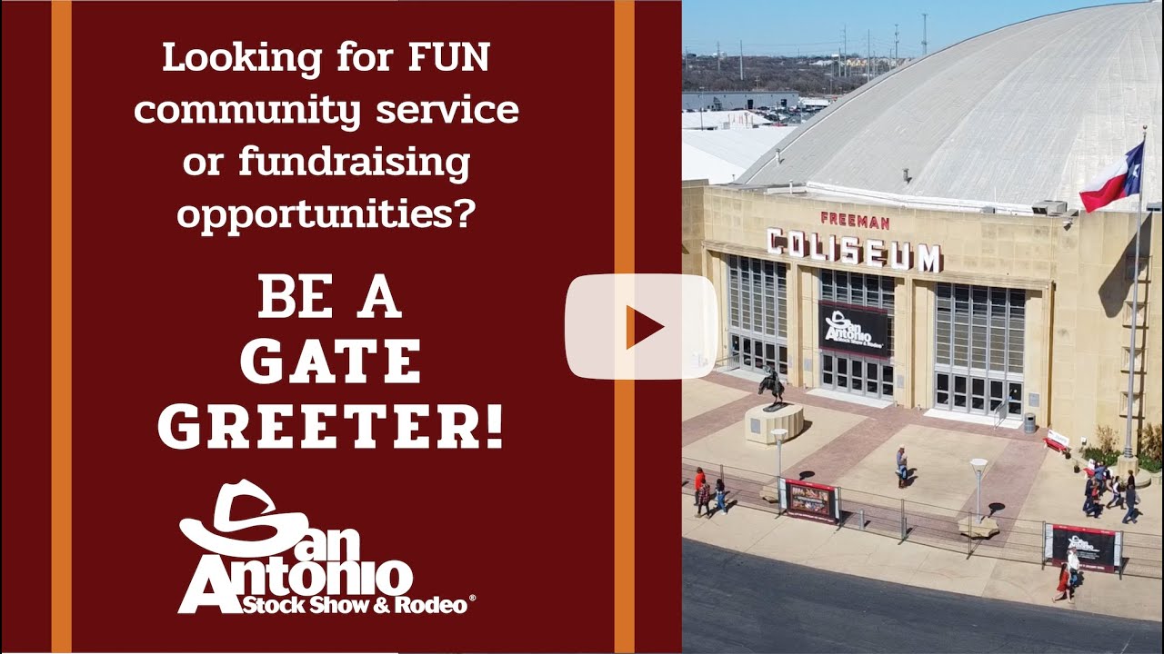 New Community Service & Fundraising Opportunity w/ the SA Rodeo! - YouTube