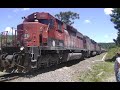 Trem H37 - RUMO ALL - com trio de SD40 - Ferrovia Tronco Sul - SC