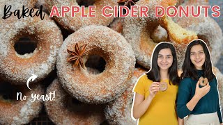 How to Make Baked APPLE CIDER DONUTS! - No Yeast!