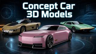 Concept Car 3D Models for Games, Films & Visualization