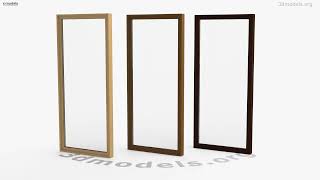 Window Wooden 3D model by 3DModels.org
