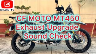 CF MOTO MT450 Exhaust Upgrade @sharetvph