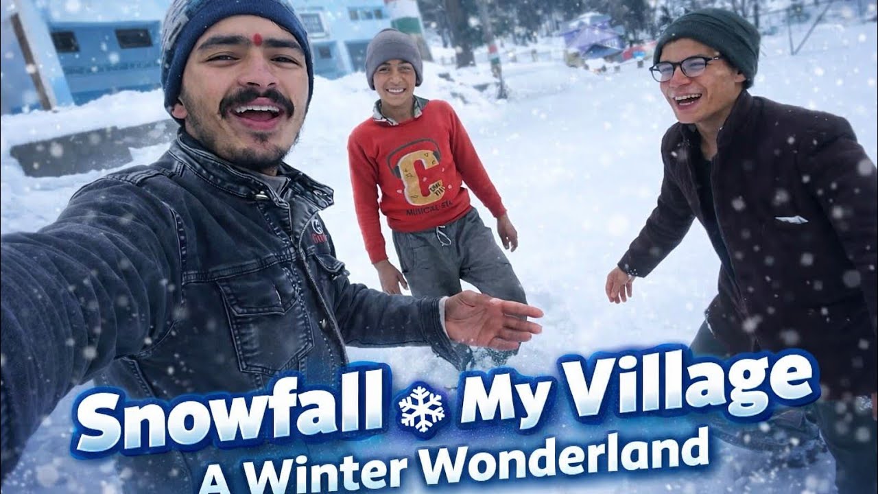 My Village in Snow ❄️ Full Masti Vlog🥰