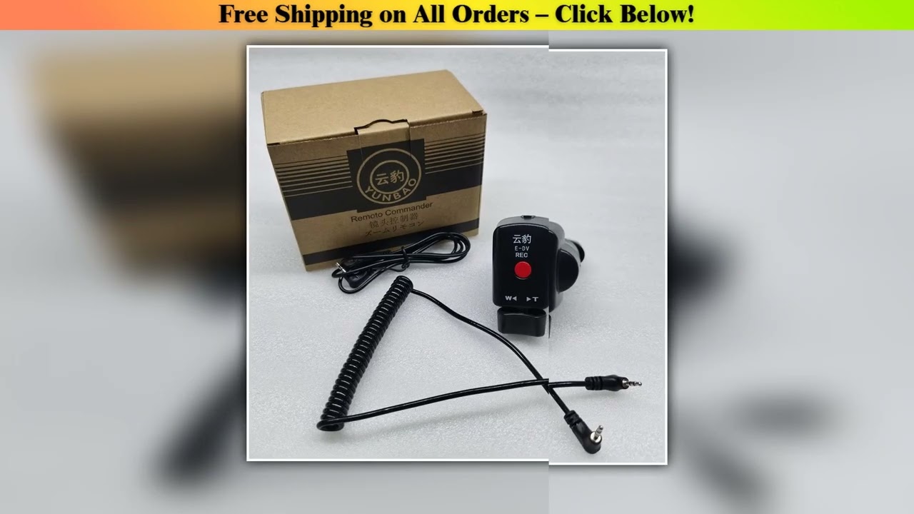 Camcorder Remote Zoom Control for Panasonic PV100 AGAC30 AGUX180 90MC and Sony LANC A1C 2000E 150P