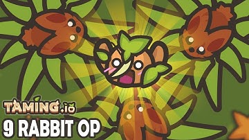 Taming.io 9 Rabbit Vs Golden Golem BOSS But...