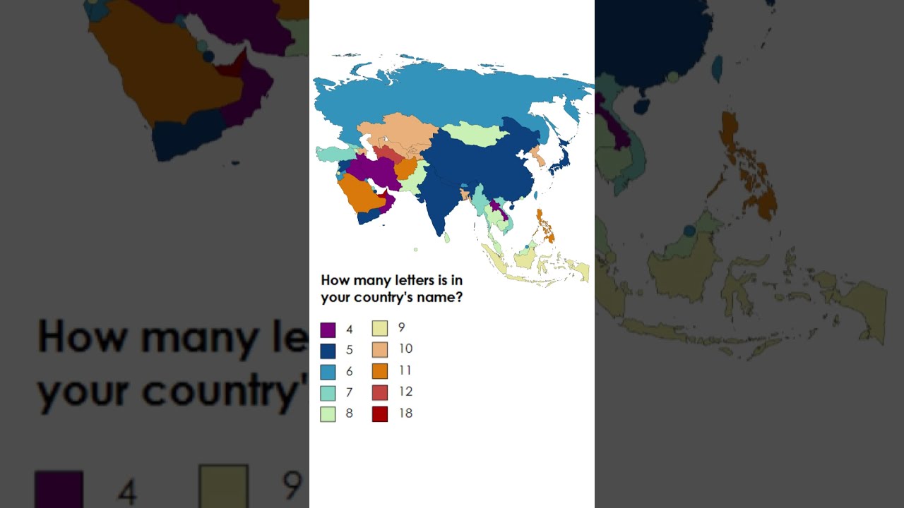 How Many Letters Is In Your Country s Name shorts trending mapping How Many Letters Is In Your Country s Name shorts trending mapping