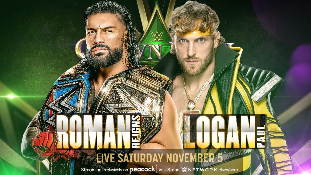 WWE Roman reings vs Logan paul Crown Jewel 2022 2K22 YouTube