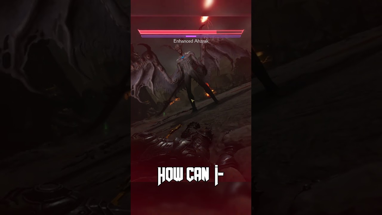 Ahzrak was a tough boss fight fr--Doom: the Dark Ages