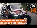 Vision X OPTIMUS LED Headlight Review and Install | Polaris RZR Install