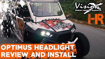Vision X OPTIMUS LED Headlight Review and Install | Polaris RZR Install