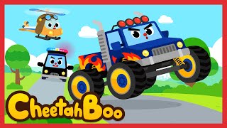 vroom VROOM❗vroo0OOM🚔 | Awesome Vehicles 💨 | Nursery rhymes | Kids song | #cheetahboo