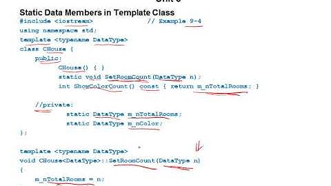 C++ for C programmers (Chapter 9 Unit 3)