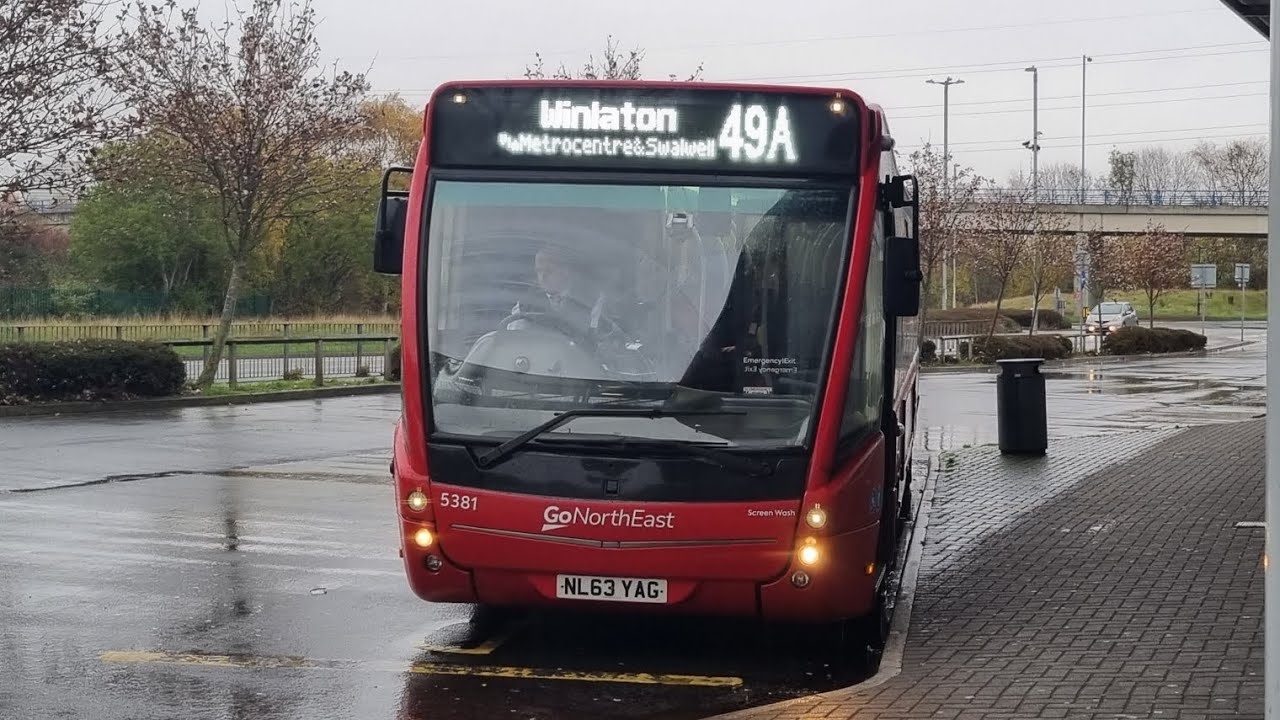 Gateshead to Metrocentre on the 49A (side view)