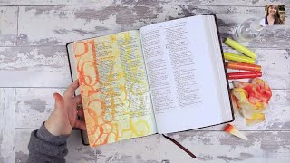 Full Gelatos & Gesso - Bible Art Journaling Challenge Lesson 8 Update