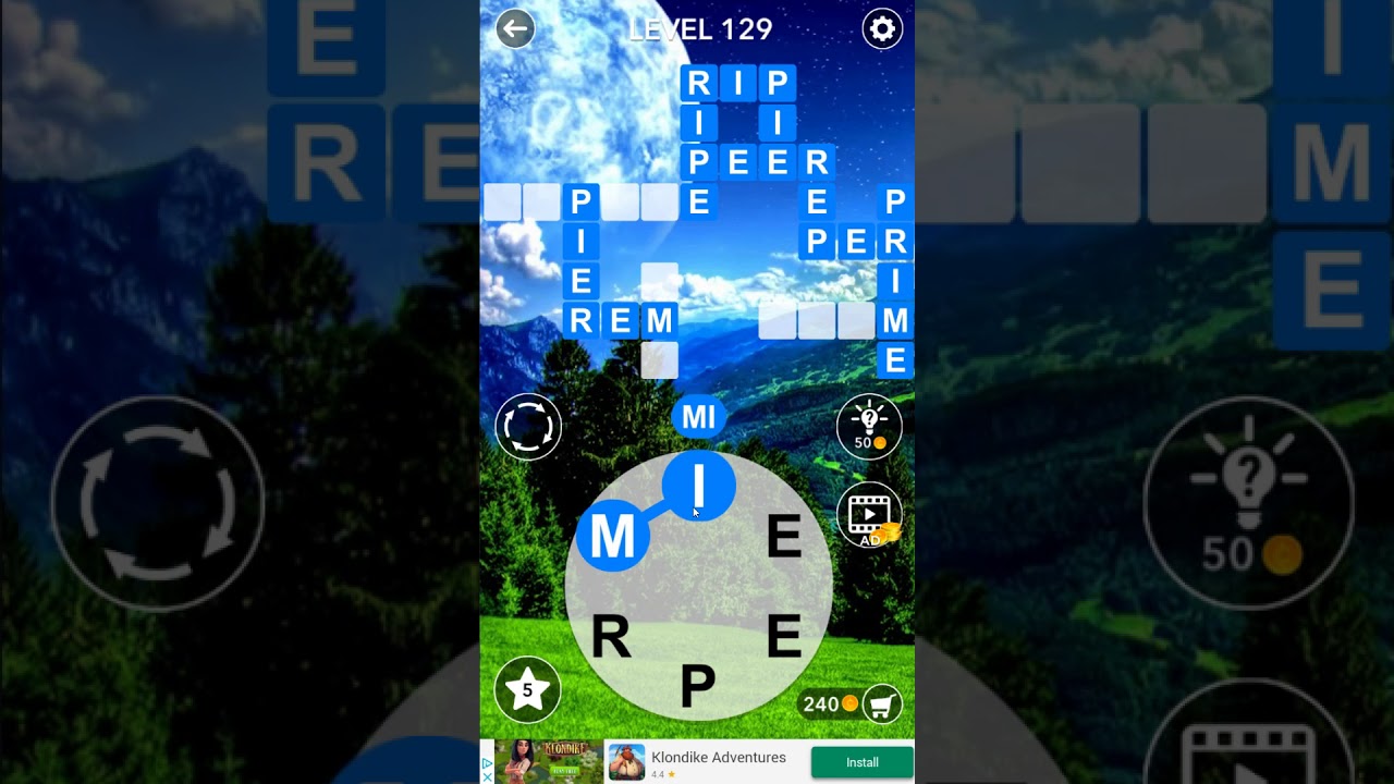 Word Crossword Search level 129