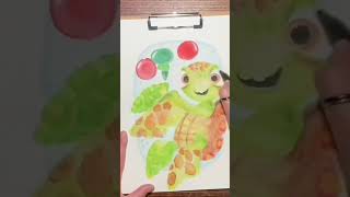 Finding Nemo Squirt The Turtle Holiday Card
