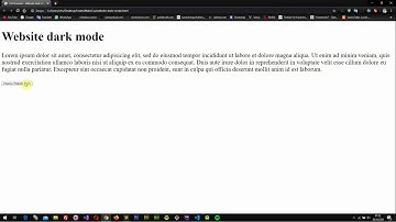 Web site gece modu nasıl yapılır? - Website dark mode.