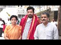 Posani Krishna Murali, his wife visit Tirumala temple