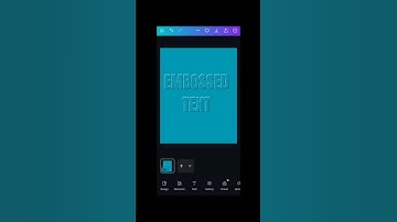 How to create Embossed Text Effect in canva  | Create 3D Text in Minutes#canvas tutorial#canvastip