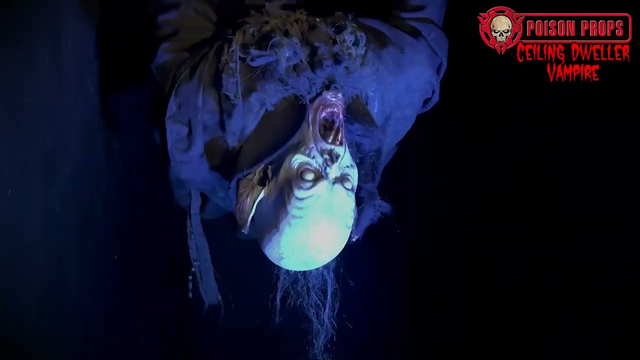 Ceiling Dweller Vampire Halloween Animatronic by Poison Props