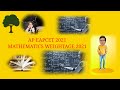 Ap eapcet 2021 mathematics weightage || boyella anil || #apeamcet #apeamcet2021