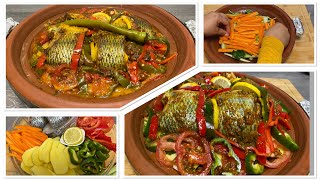 سر رهيب وسريع في تحضير طاجين السمك على الطريقة المغربية ||Tajine de poisson á la marocaine