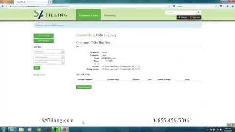 SA Billing video 1 introduction and creating a customer