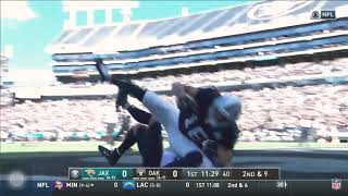 Tyrell Williams High steps into the end zone
