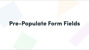 How to Pre-populate form fields with Formstack Forms