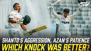 Azan vs Shanto🏏| Battle of Technique & Temperament 👏 | Bangladesh vs Pakistan | 1st Test | M9I1K screenshot 1