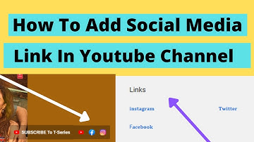 How To Add Social Media Link In Youtube Channel Banner 2022