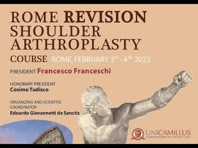 PRIMA PARTE - 03 FEB | ROME REVISION SHOULDER ARTHROPLASTY