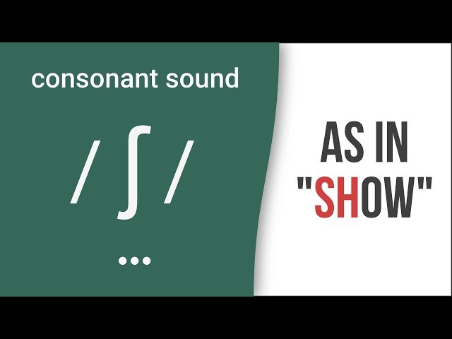 Consonant Sound /ʃ/ as in "show" – American English Pronunciation