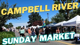 Campbell River Sunday Market Vibes 🧺 | Spirit Square in Full Swing!