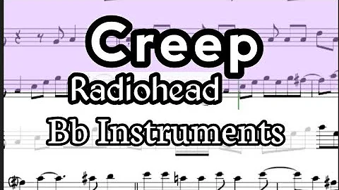 Creep Tenor Soprano Clarinet Trumpet Sheet Music Backing Track Play Along Partitura